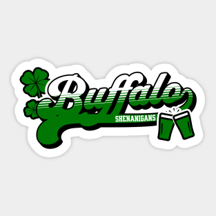 Buffalo Shenanigans Buffalo Irish St Patrick's Day Sticker